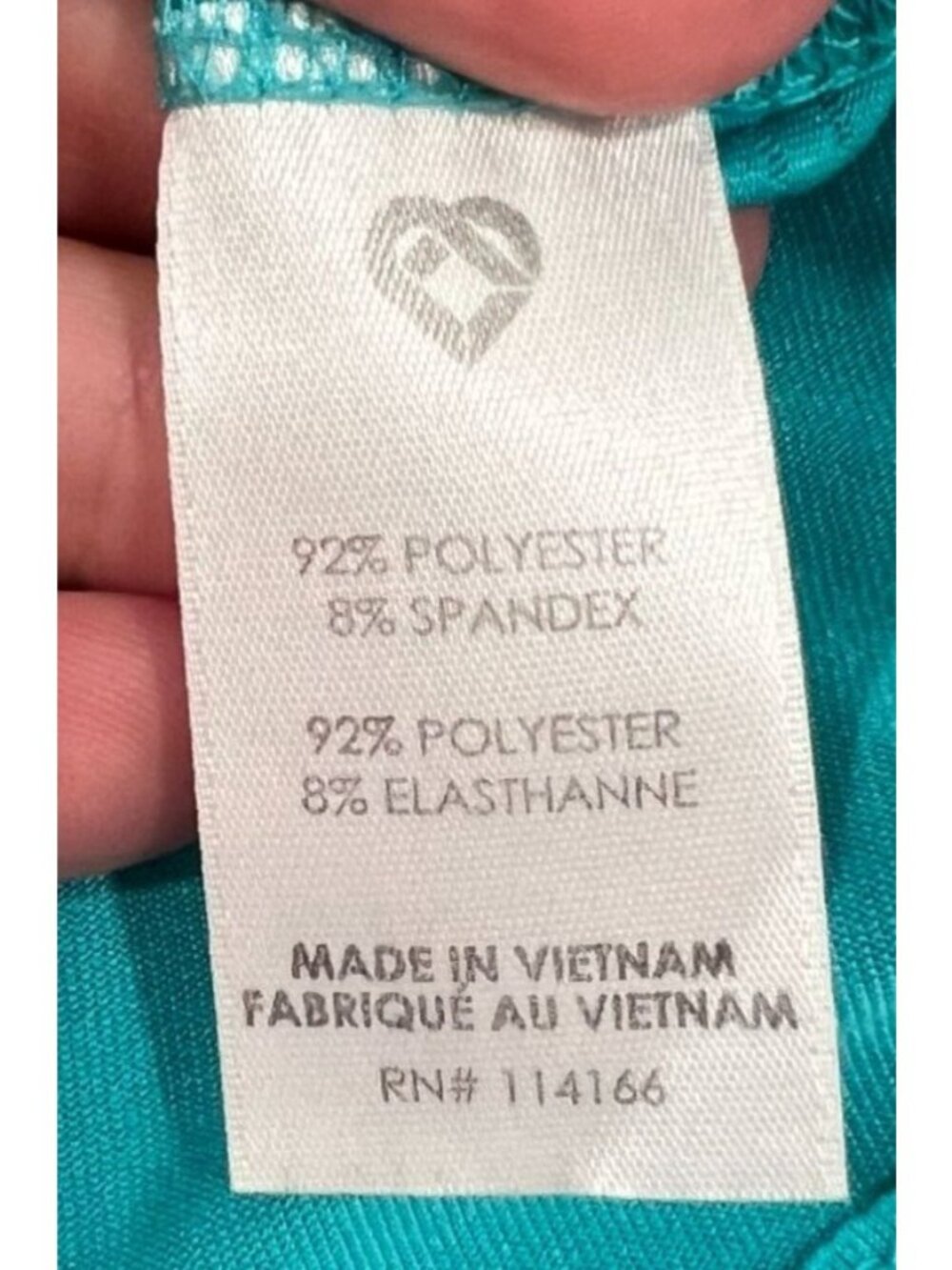 Colosseum Teal Blue Subtle Striped High-Low Athletic Tank Top Size Large - Picture 7 of 7